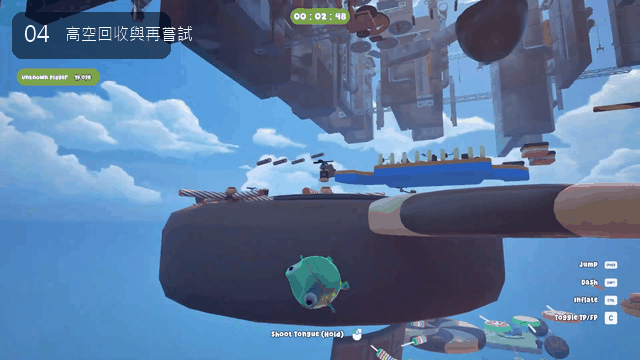 Frog recovering after a dangerous fall