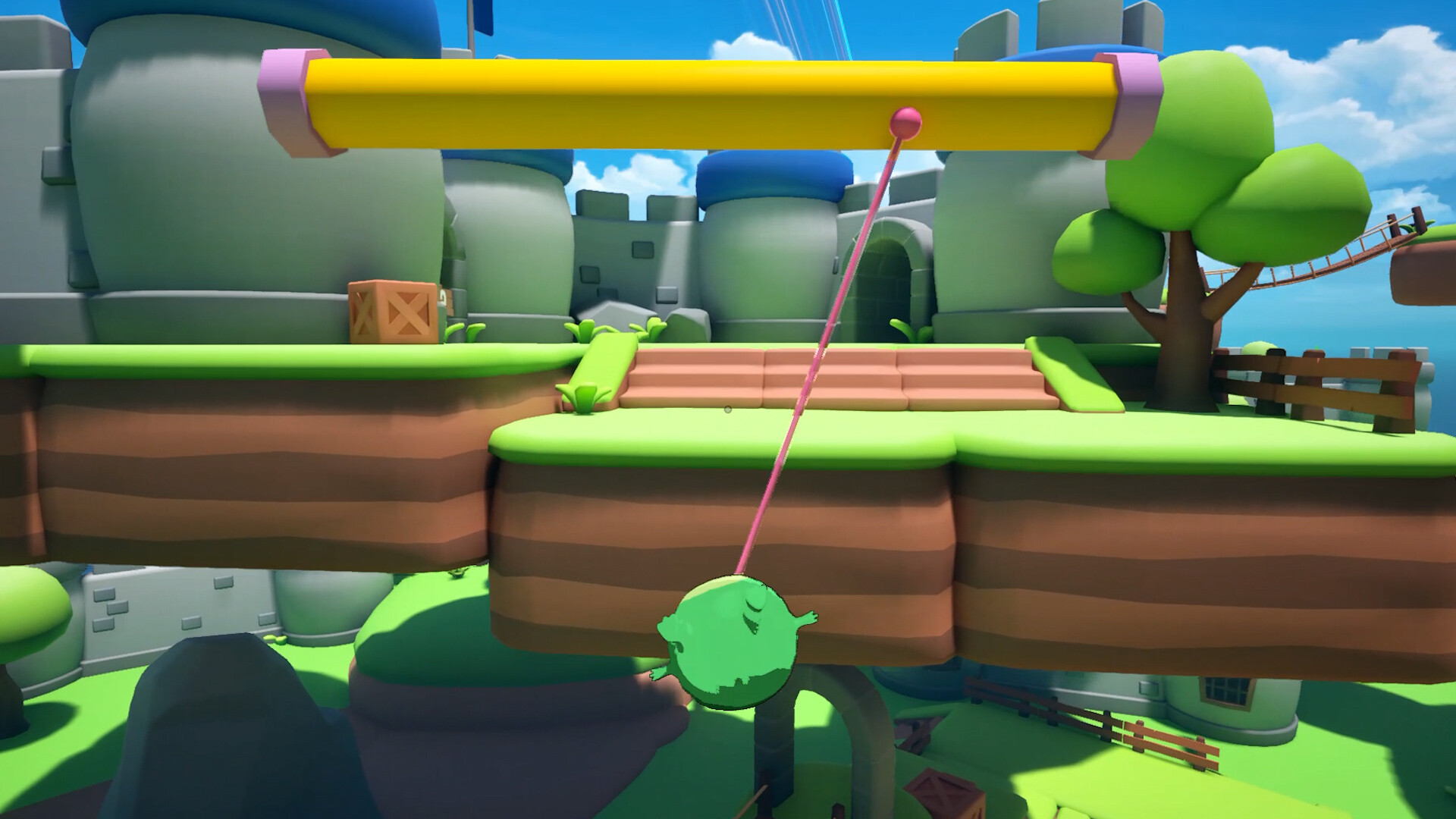 Floating platform gameplay scene